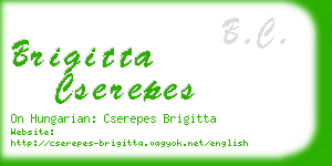 brigitta cserepes business card